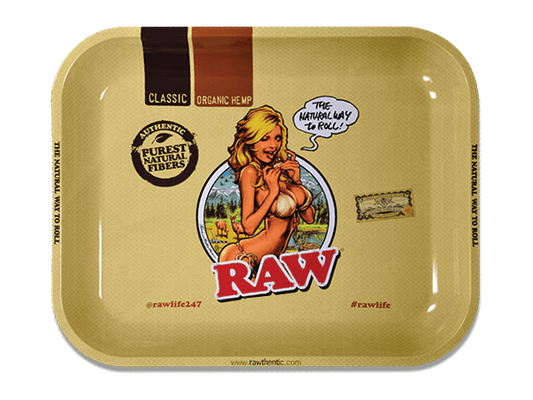 RAW GIRL ROLLING TRAY - LARGE